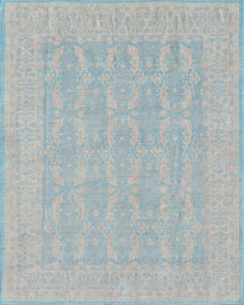 Hand Knotted Serenity Wool Rug - 8' 1" X 10' 0" 8' 1" X 10' 0" (246 X 305) / Teal / Wool