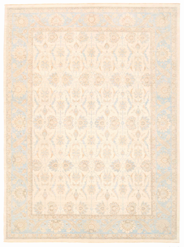 Hand Knotted Serenity Wool Rug - 10' 1" X 13' 9" 10' 1" X 13' 9" (307 X 419) / Ivory / Wool