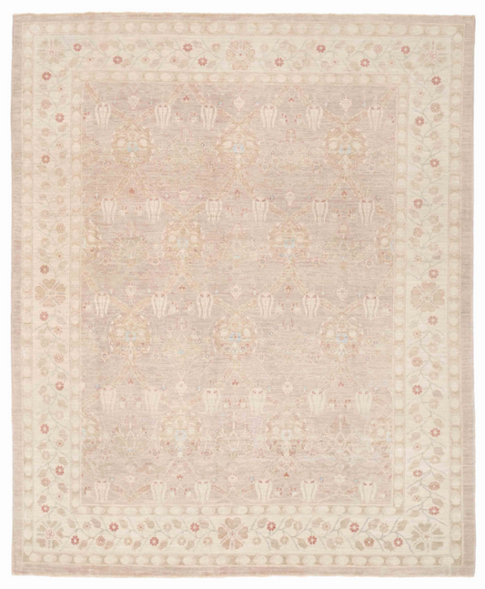 Hand Knotted Serenity Wool Rug - 8' 2" X 9' 11" 8' 2" X 9' 11" (249 X 302) / Taupe / Wool