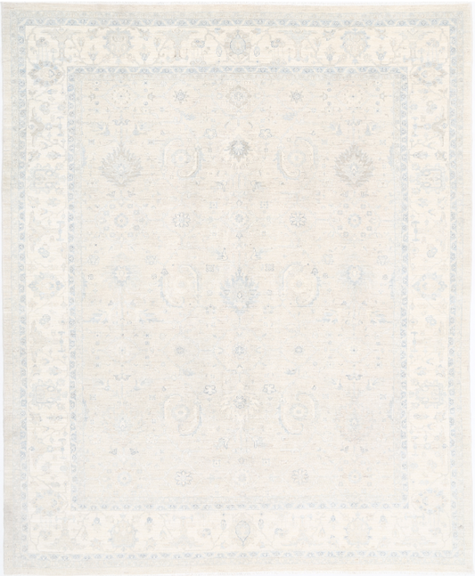 Hand Knotted Serenity Wool Rug - 8' 1" X 9' 8" 8' 1" X 9' 8" (246 X 295) / Ivory / Wool