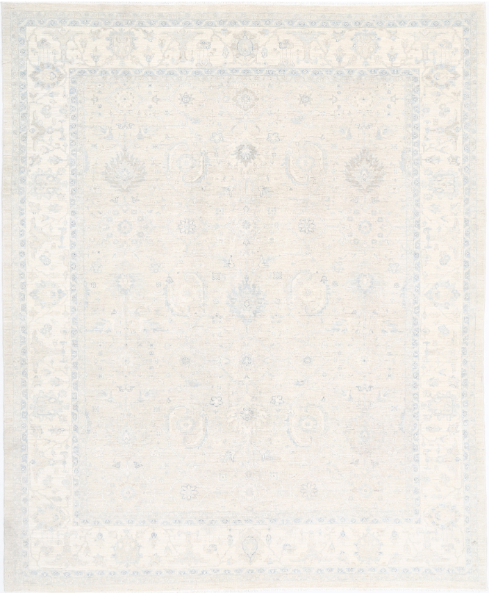 Hand Knotted Serenity Wool Rug - 8' 1" X 9' 8" 8' 1" X 9' 8" (246 X 295) / Ivory / Wool