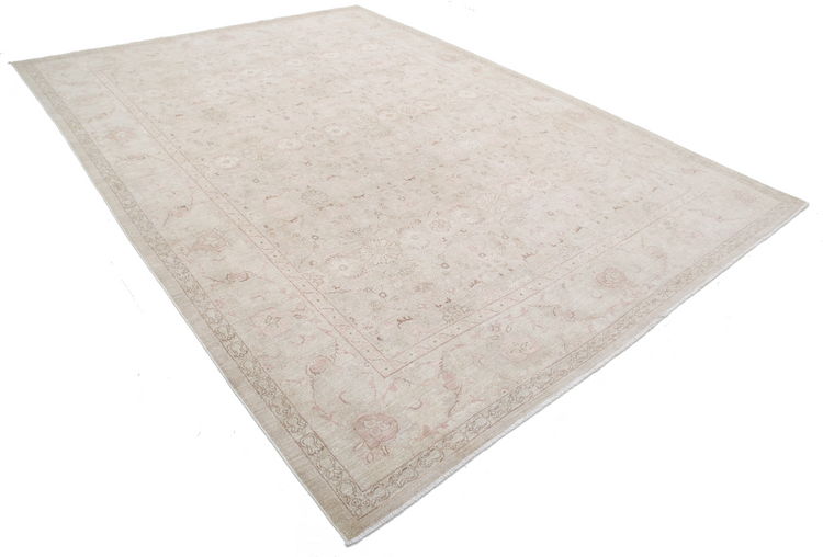 Hand Knotted Serenity Wool Rug - 8' 10" X 12' 1" 8' 10" X 12' 1" (269 X 368) / Ivory / Wool