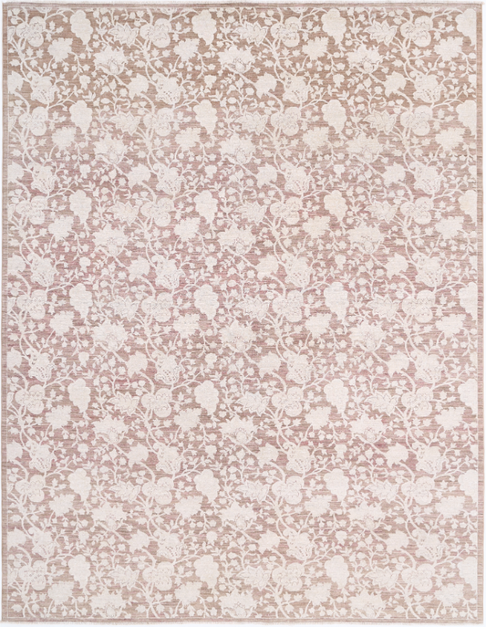 Hand Knotted Serenity Wool Rug - 8' 10" X 11' 5" 8' 10" X 11' 5" (269 X 348) / Taupe / Wool