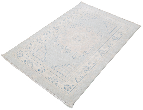 Hand Knotted Serenity Wool Rug - 3' 0" X 4' 8" 3' 0" X 4' 8" (91 X 142) / Blue / Wool