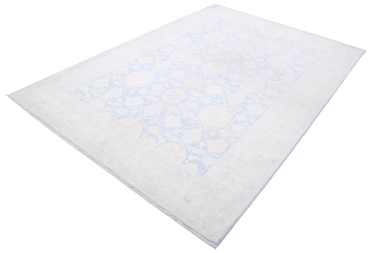 Hand Knotted Serenity Wool Rug - 6' 0" X 8' 7" 6' 0" X 8' 7" (183 X 262) / Blue / Wool