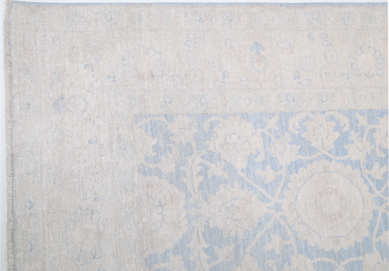 Hand Knotted Serenity Wool Rug - 6' 0" X 8' 7" 6' 0" X 8' 7" (183 X 262) / Blue / Wool