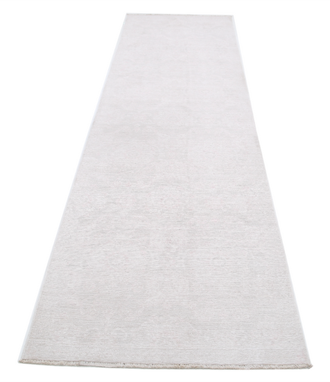 Hand Knotted Serenity Wool Rug - 3' 0" X 11' 0" 3' 0" X 11' 0" (91 X 335) / Grey / Wool