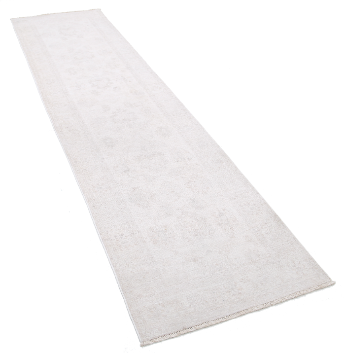 Hand Knotted Serenity Wool Rug - 2' 6" X 9' 9" 2' 6" X 9' 9" (76 X 297) / Ivory / Wool