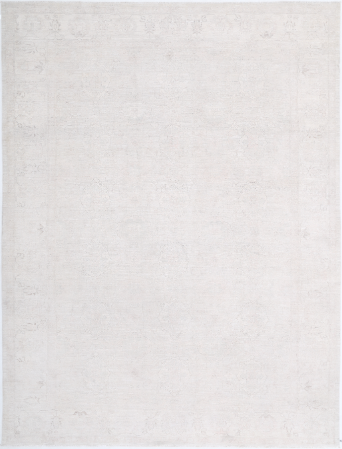 Hand Knotted Serenity Wool Rug - 8' 11" X 11' 10" 8' 11" X 11' 10" (272 X 361) / Ivory / Wool