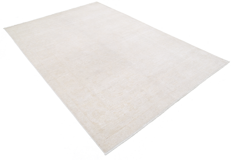 Hand Knotted Serenity Wool Rug - 5' 11" X 8' 9" 5' 11" X 8' 9" (180 X 267) / Ivory / Wool