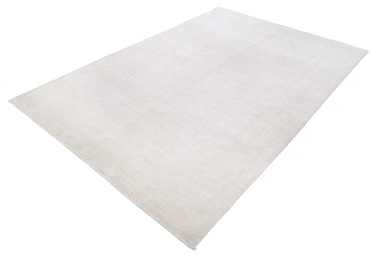 Hand Knotted Serenity Wool Rug - 5' 11" X 8' 9" 5' 11" X 8' 9" (180 X 267) / Ivory / Wool