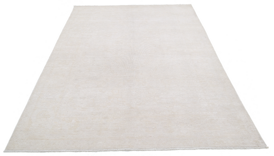 Hand Knotted Serenity Wool Rug - 5' 11" X 8' 9" 5' 11" X 8' 9" (180 X 267) / Ivory / Wool