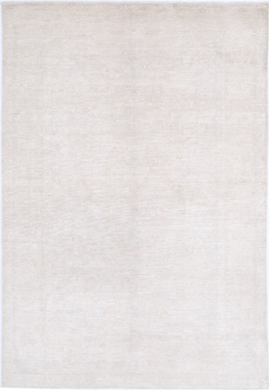 Hand Knotted Serenity Wool Rug - 5' 11" X 8' 9" 5' 11" X 8' 9" (180 X 267) / Ivory / Wool