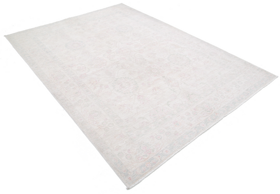 Hand Knotted Serenity Wool Rug - 6' 2" X 8' 5" 6' 2" X 8' 5" (188 X 257) / Ivory / Wool