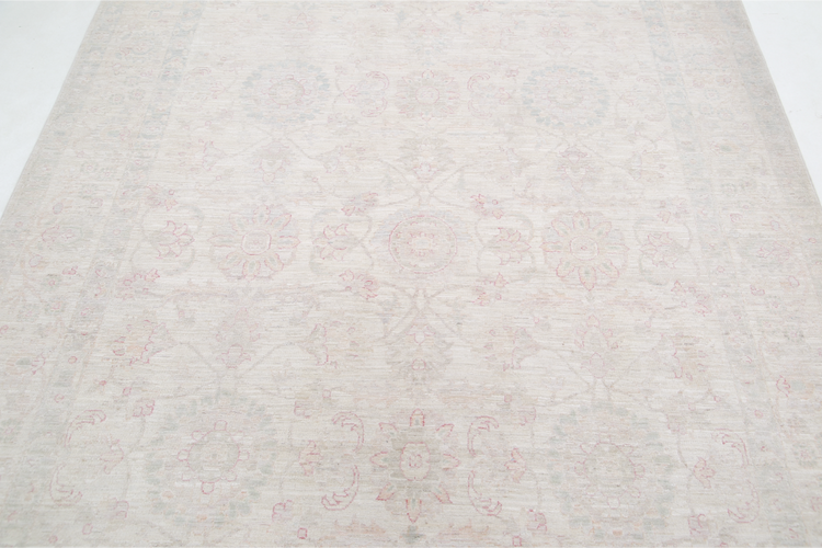 Hand Knotted Serenity Wool Rug - 6' 2" X 8' 5" 6' 2" X 8' 5" (188 X 257) / Ivory / Wool