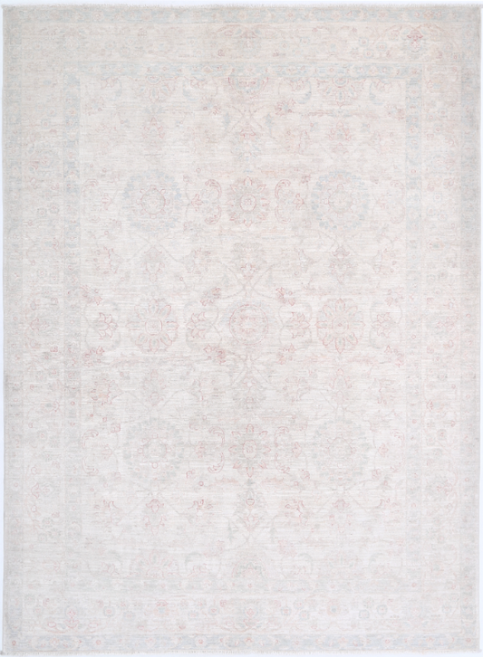 Hand Knotted Serenity Wool Rug - 6' 2" X 8' 5" 6' 2" X 8' 5" (188 X 257) / Ivory / Wool