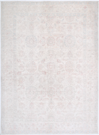 Hand Knotted Serenity Wool Rug - 6' 2" X 8' 5" 6' 2" X 8' 5" (188 X 257) / Ivory / Wool