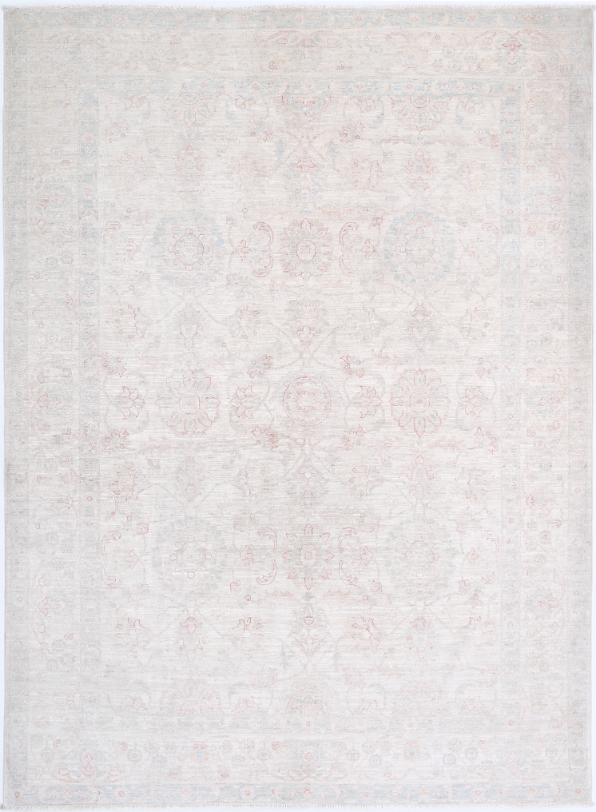 Hand Knotted Serenity Wool Rug - 6' 2" X 8' 5" 6' 2" X 8' 5" (188 X 257) / Ivory / Wool