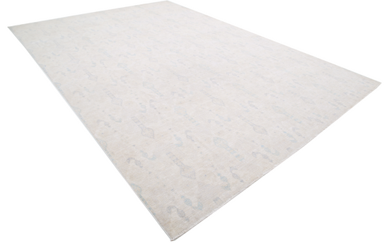 Hand Knotted Serenity Wool Rug - 9' 10" X 14' 2" 9' 10" X 14' 2" (300 X 432) / Ivory / Wool