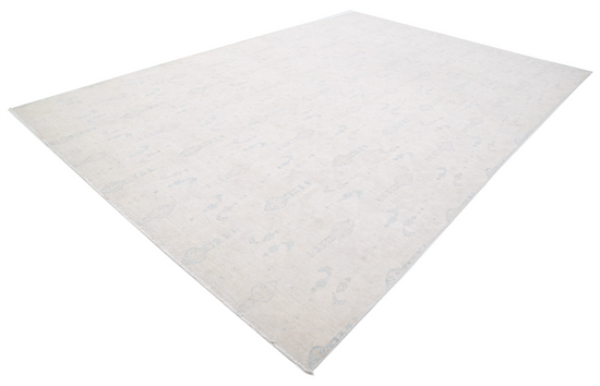 Hand Knotted Serenity Wool Rug - 9' 10" X 14' 2" 9' 10" X 14' 2" (300 X 432) / Ivory / Wool