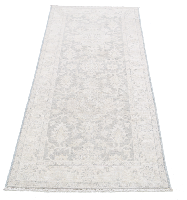 Hand Knotted Serenity Wool Rug - 2' 6" X 5' 11" 2' 6" X 5' 11" (76 X 180) / Grey / Wool