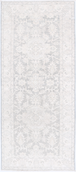 Hand Knotted Serenity Wool Rug - 2' 6" X 5' 11" 2' 6" X 5' 11" (76 X 180) / Grey / Wool