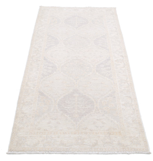 Hand Knotted Serenity Wool Rug - 2' 9" X 6' 4" 2' 9" X 6' 4" (84 X 193) / Grey / Wool