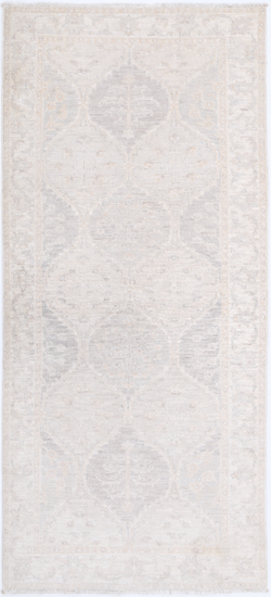 Hand Knotted Serenity Wool Rug - 2' 9" X 6' 4" 2' 9" X 6' 4" (84 X 193) / Grey / Wool