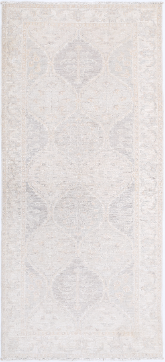 Hand Knotted Serenity Wool Rug - 2' 9" X 6' 4" 2' 9" X 6' 4" (84 X 193) / Grey / Wool