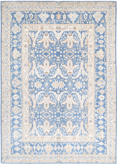 Hand Knotted Serenity Wool Rug - 8' 6" X 11' 11" 8' 6" X 11' 11" (259 X 363) / Blue / Wool