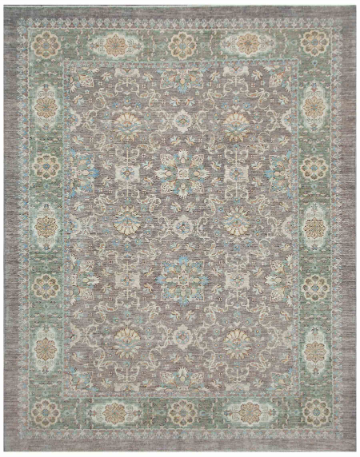 Hand Knotted Serenity Wool Rug - 8' 0" X 9' 11" 8' 0" X 9' 11" (244 X 302) / Grey / Wool