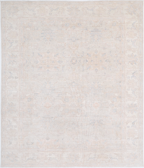 Hand Knotted Serenity Wool Rug - 8' 1" X 9' 8" 8' 1" X 9' 8" (246 X 295) / Ivory / Wool