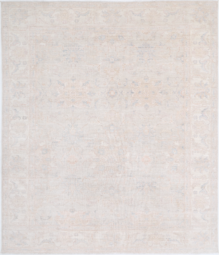 Hand Knotted Serenity Wool Rug - 8' 1" X 9' 8" 8' 1" X 9' 8" (246 X 295) / Ivory / Wool