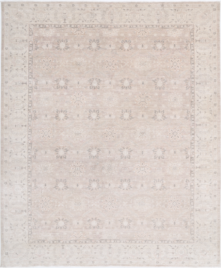 Hand Knotted Serenity Wool Rug - 8' 0" X 9' 8" 8' 0" X 9' 8" (244 X 295) / Ivory / Wool