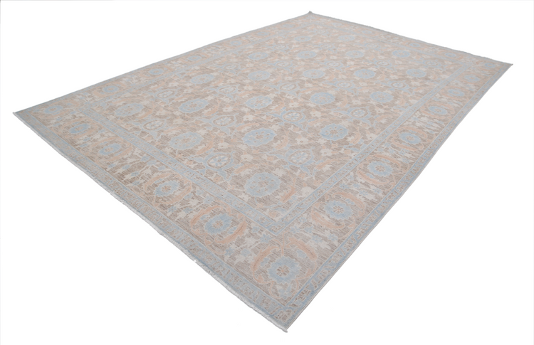 Hand Knotted Serenity Wool Rug - 8' 9" X 12' 9" 8' 9" X 12' 9" (267 X 389) / Brown / Wool