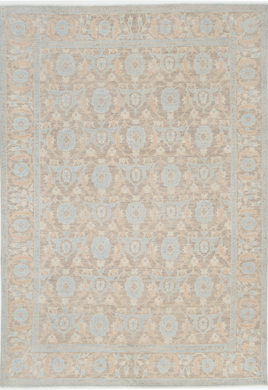 Hand Knotted Serenity Wool Rug - 8' 9" X 12' 9" 8' 9" X 12' 9" (267 X 389) / Brown / Wool