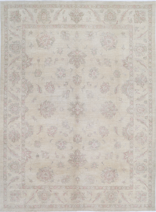 Hand Knotted Serenity Wool Rug - 9' 0" X 12' 3" 9' 0" X 12' 3" (274 X 373) / Ivory / Wool