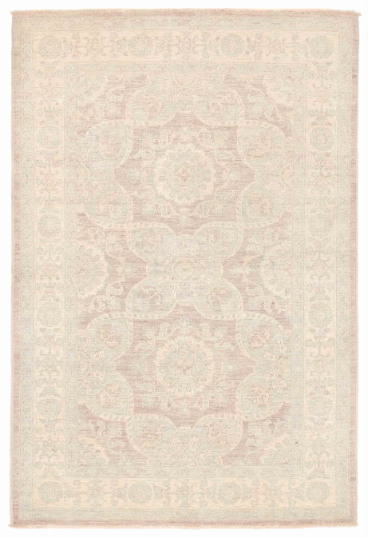 Hand Knotted Serenity Wool Rug - 4' 1" X 6' 4" 4' 1" X 6' 4" (124 X 193) / Lilac / Wool