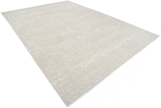 Hand Knotted Serenity Wool Rug - 9' 9" X 13' 8" 9' 9" X 13' 8" (297 X 417) / Taupe / Wool