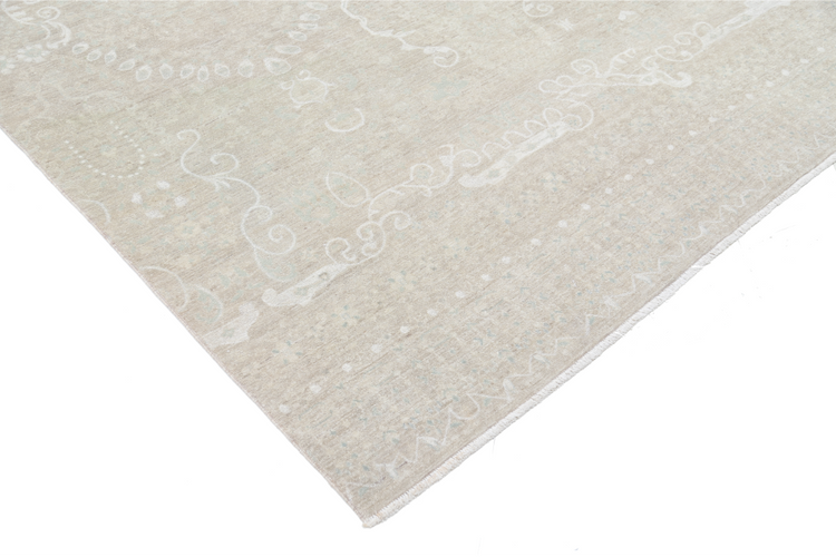 Hand Knotted Serenity Wool Rug - 9' 9" X 13' 8" 9' 9" X 13' 8" (297 X 417) / Taupe / Wool