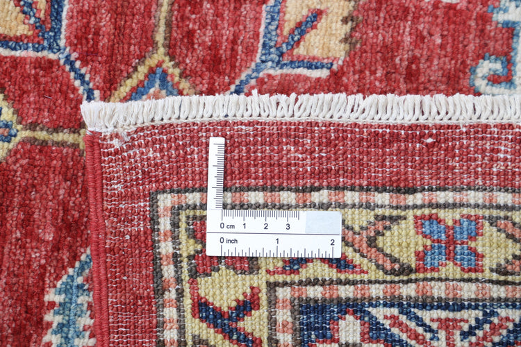 Hand Knotted Royal Kazak Wool Rug - 6'6'' x 9'8''