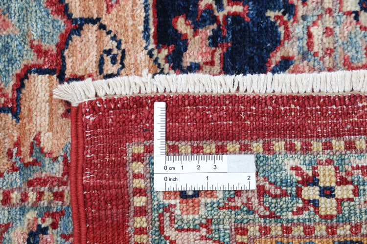 Hand Knotted Royal Kazak Wool Rug - 8'11'' x 11'11''