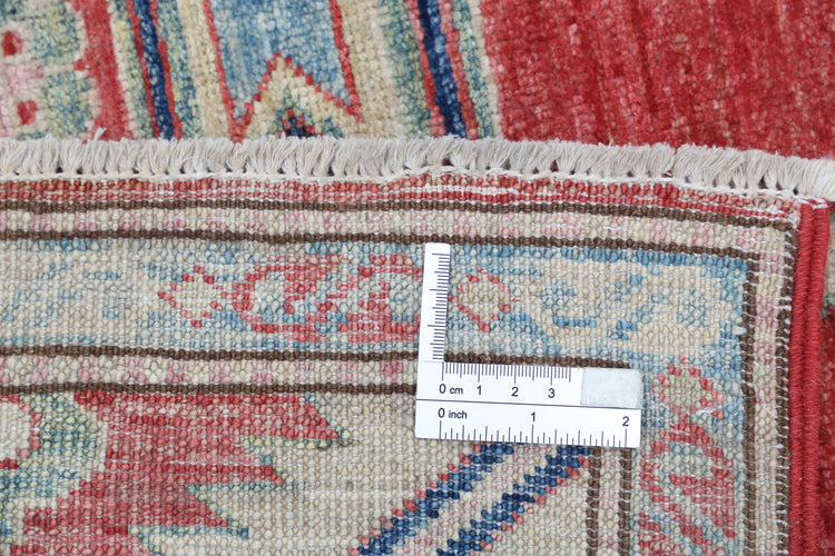Hand Knotted Royal Kazak Wool Rug - 4'7'' x 6'9''