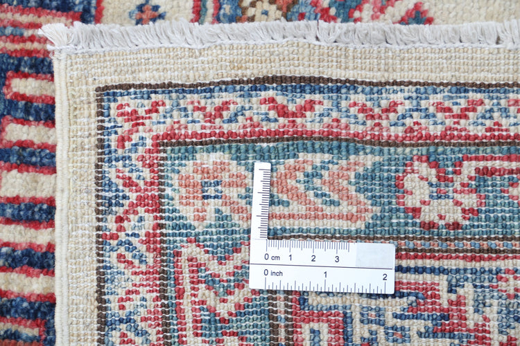 Hand Knotted Royal Kazak Wool Rug - 4'10'' x 7'3''