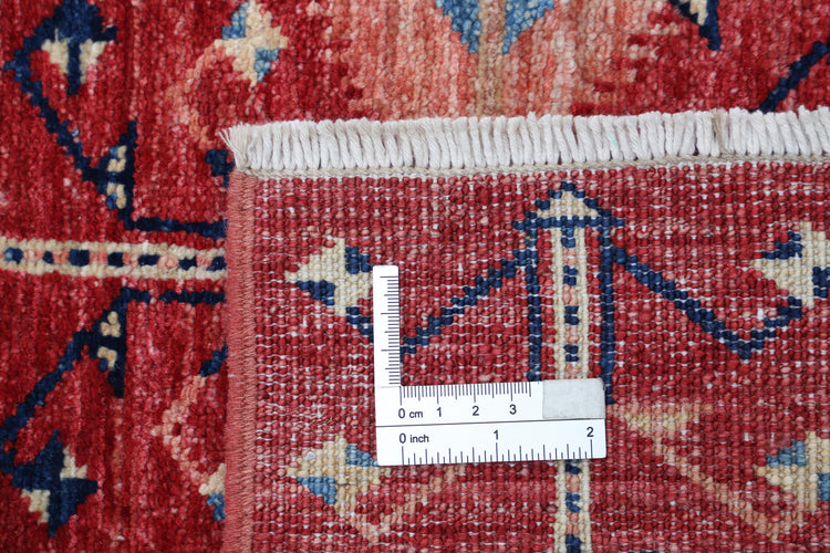 Hand Knotted Royal Kazak Wool Rug - 4'11'' x 6'6''