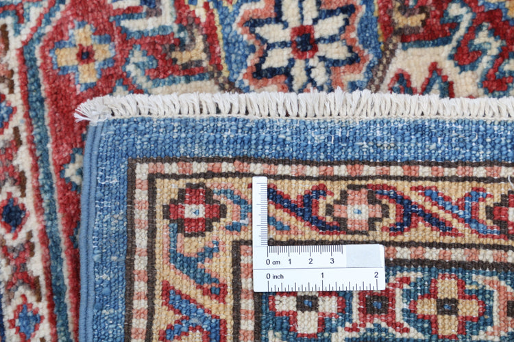 Hand Knotted Royal Kazak Wool Rug - 4'10'' x 6'10''