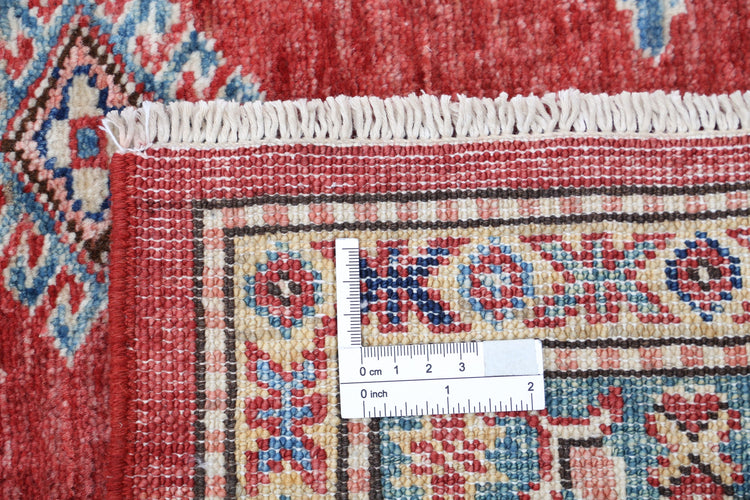 Hand Knotted Royal Kazak Wool Rug - 5'7'' x 7'6''