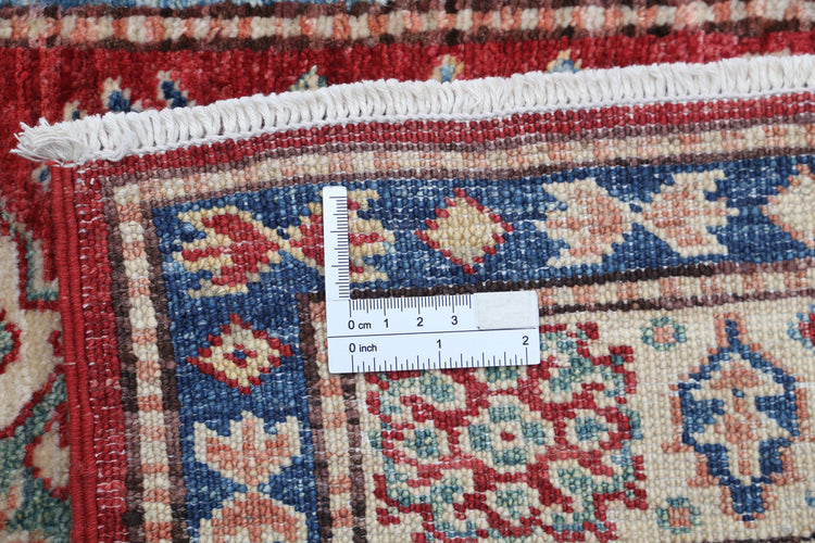Hand Knotted Royal Kazak Wool Rug - 2'6'' x 4'0''