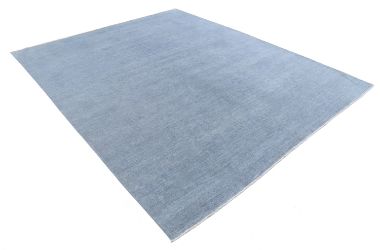 Hand Knotted Overdye Wool Rug - 8' 0" X 9' 8" 8' 0" X 9' 8" (244 X 295) / Grey / Wool