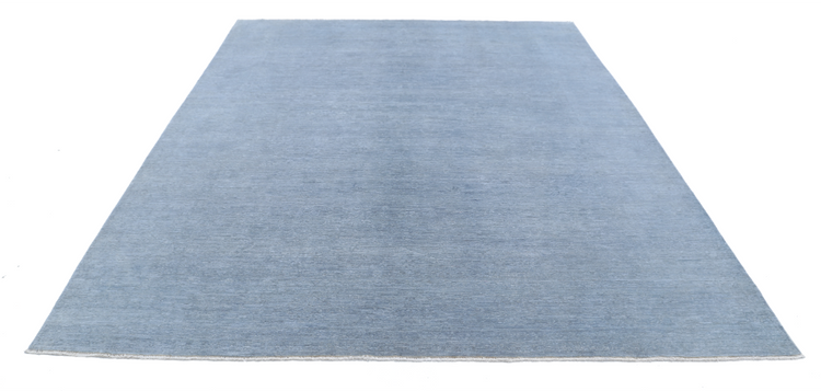 Hand Knotted Overdye Wool Rug - 8' 0" X 9' 8" 8' 0" X 9' 8" (244 X 295) / Grey / Wool